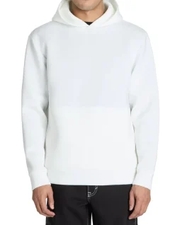 Oversized stretch hoodie met capuchon - wit
