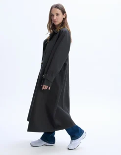 Oversized trenchcoat - antracietgrijs