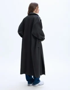 Oversized trenchcoat - antracietgrijs