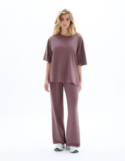 Oversized T-shirt - paars