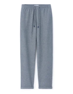 Pantalon 24u slim stretch - middenblauw