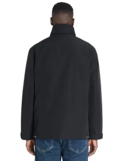 Parka met hoge kraag - zwart