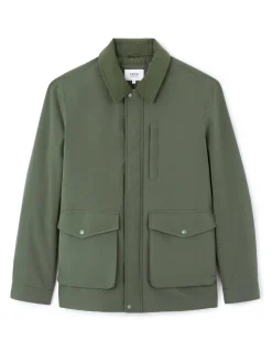 Parka met kraag - kaki