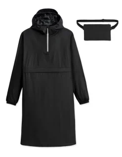Parka met vaste capuchon - zwart