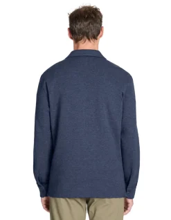2-pocket overhemd met knopen - marineblauw