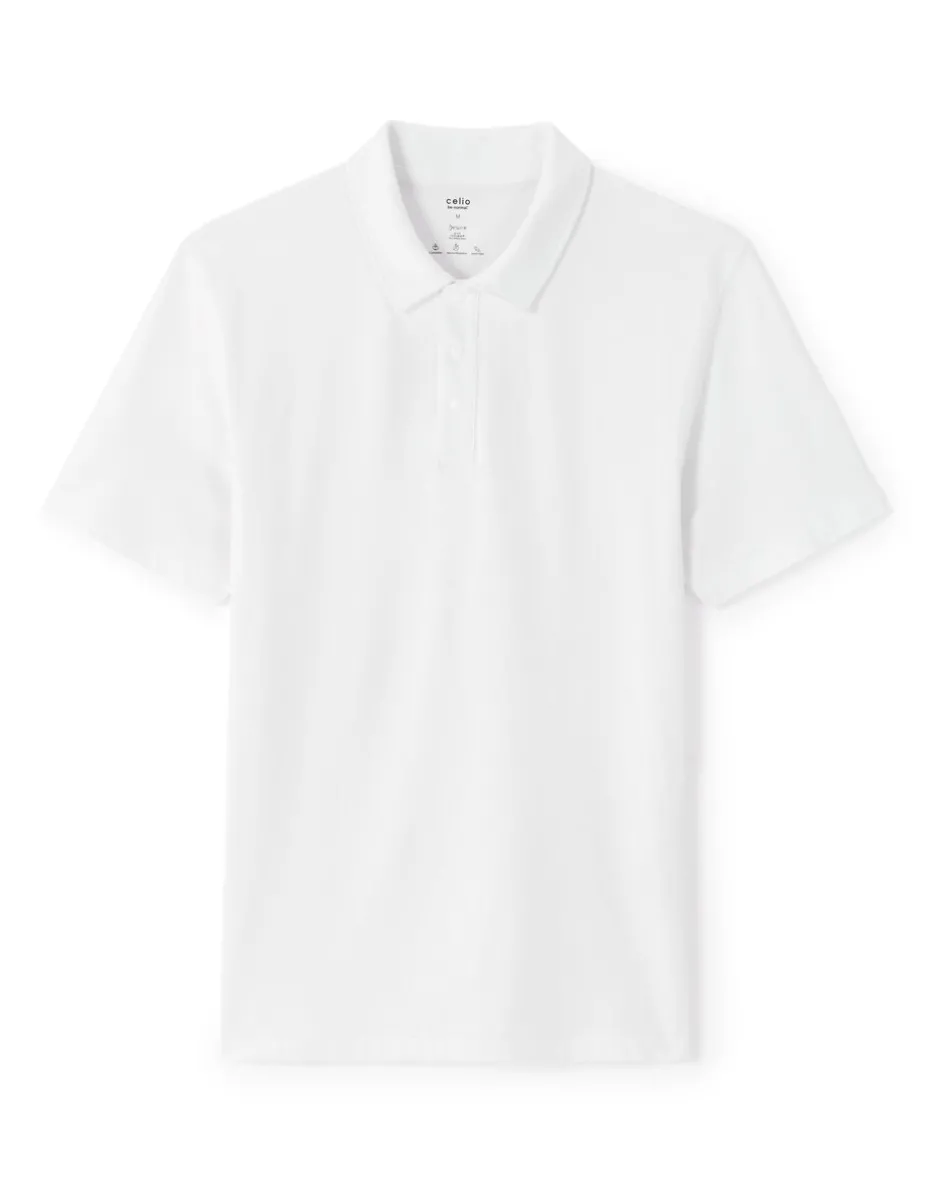 Polo boxy gemengd katoen - wit