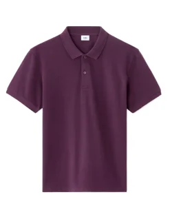 Polo piqué regular 100% algodão - roxo