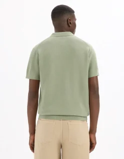 Polo piqué regular fit 100% katoen - groen