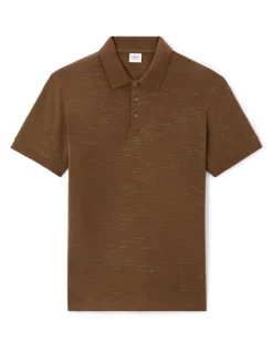 Polo regular 100% gekamd katoen - taupe