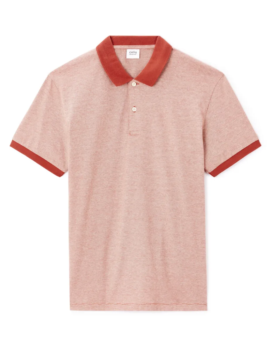 Polo regular 100% katoen - bruin