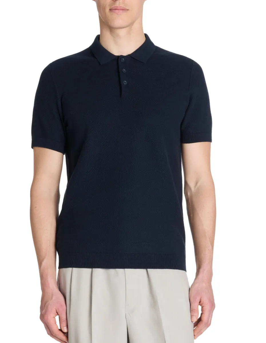 Polo regular 100% katoen - marine