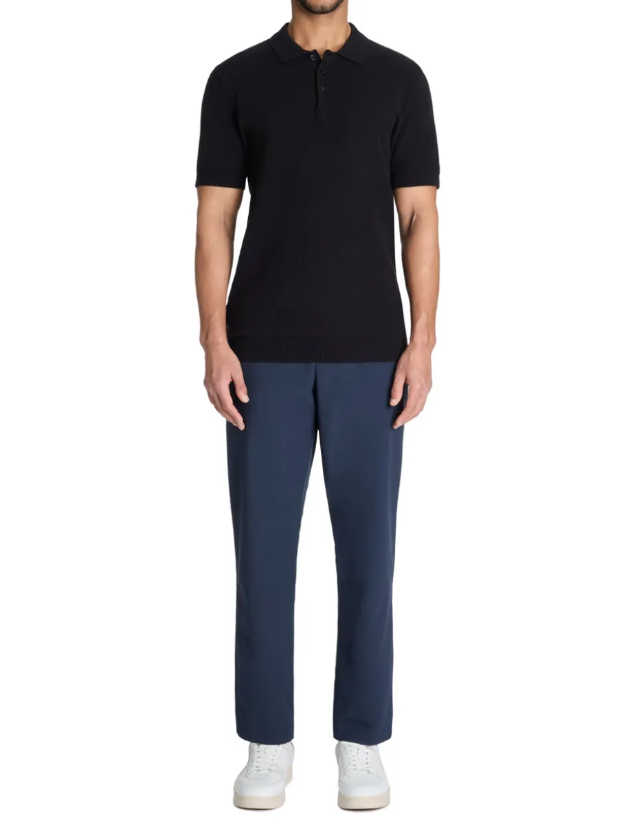 Polo regular 100% katoen - zwart