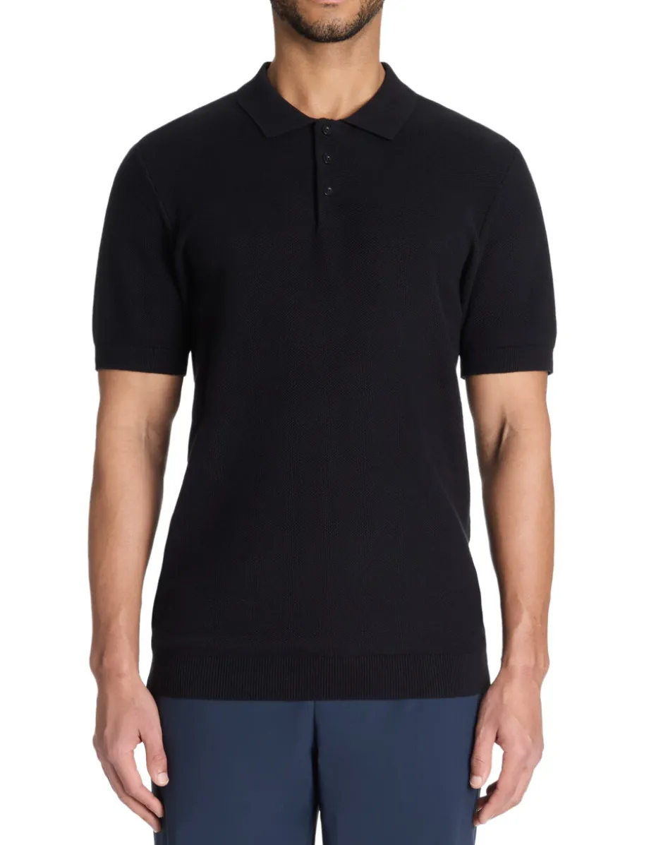 Polo regular 100% katoen - zwart