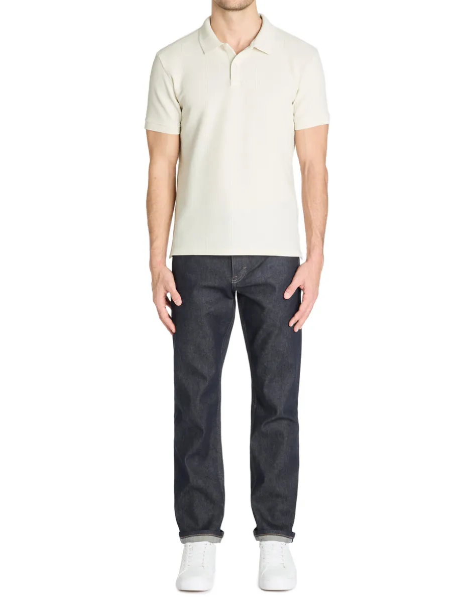 Polo regular 100% katoen stretch - beige