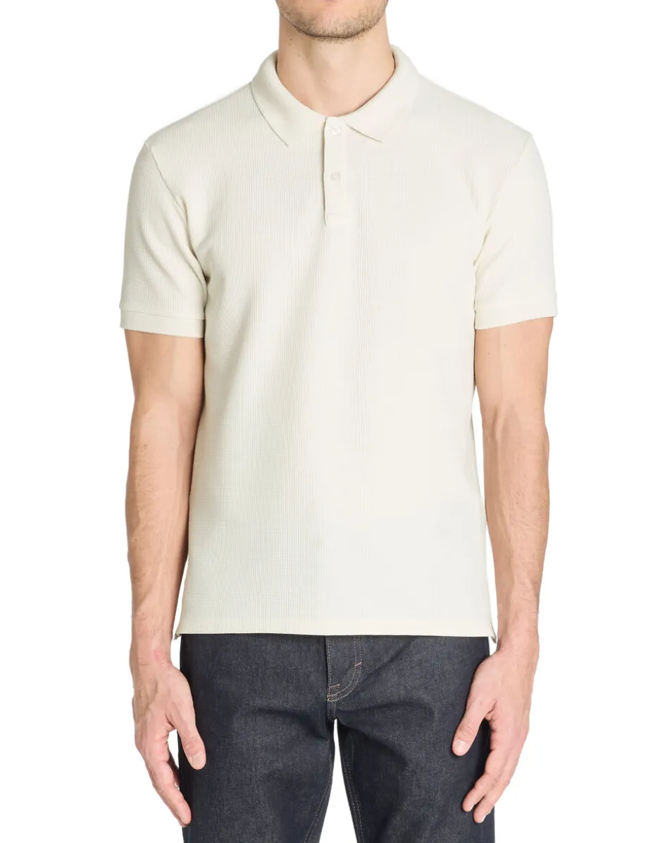 Polo regular 100% katoen stretch - beige