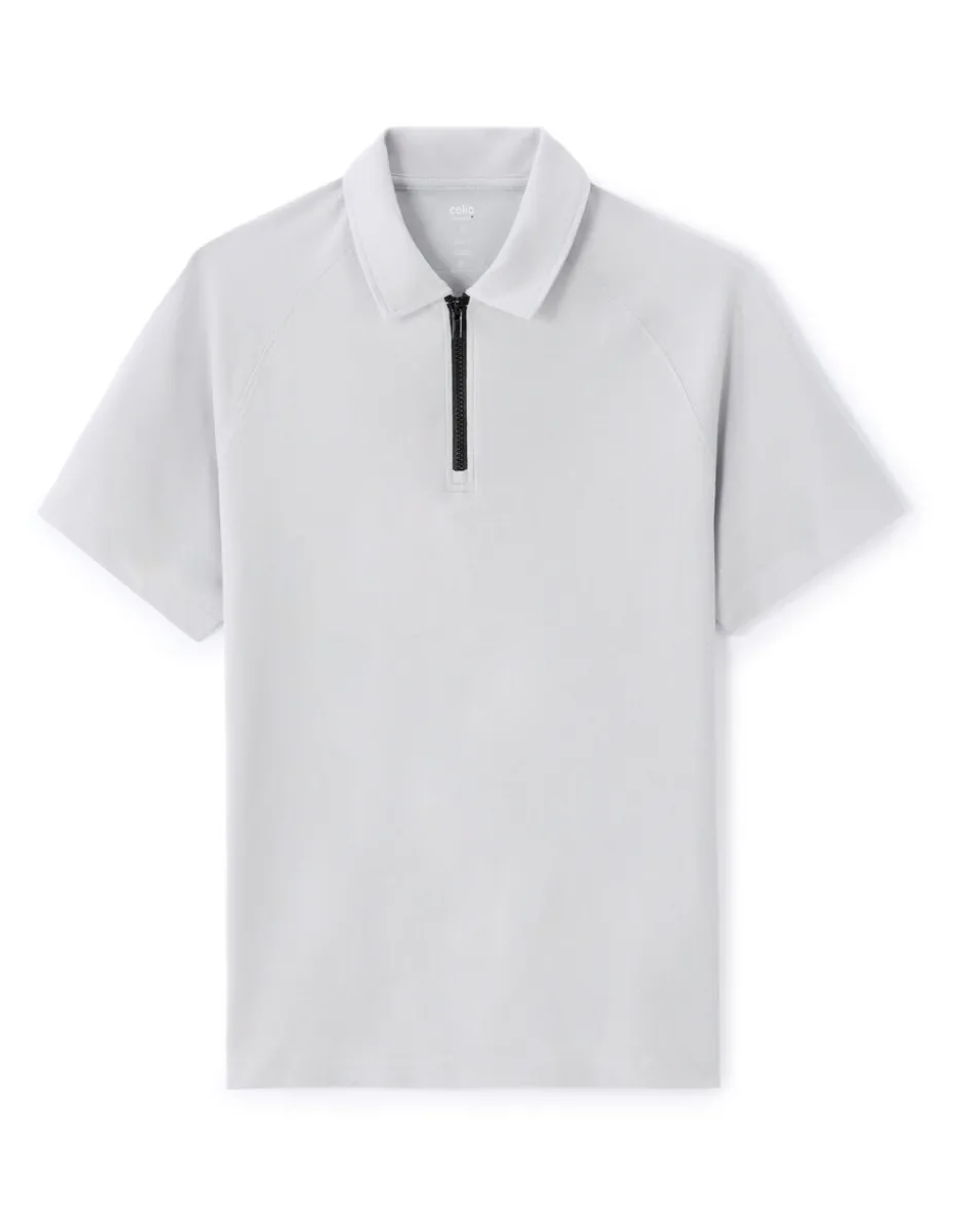 Polo regular Coolmax - lichtgrijs