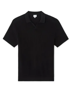 Polo regular fit, 100% katoen - Zwart
