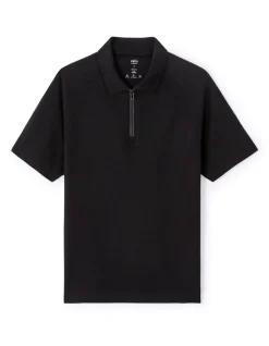 Polo Regular Fit Coolmax - Zwart