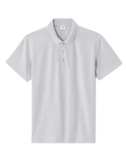 Polo regular fit technische stof - lichtgrijs