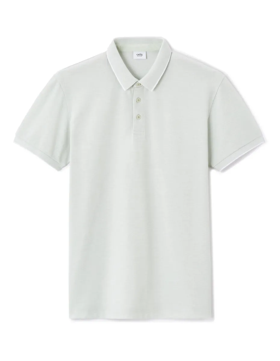 Polo regular katoenmix - groen