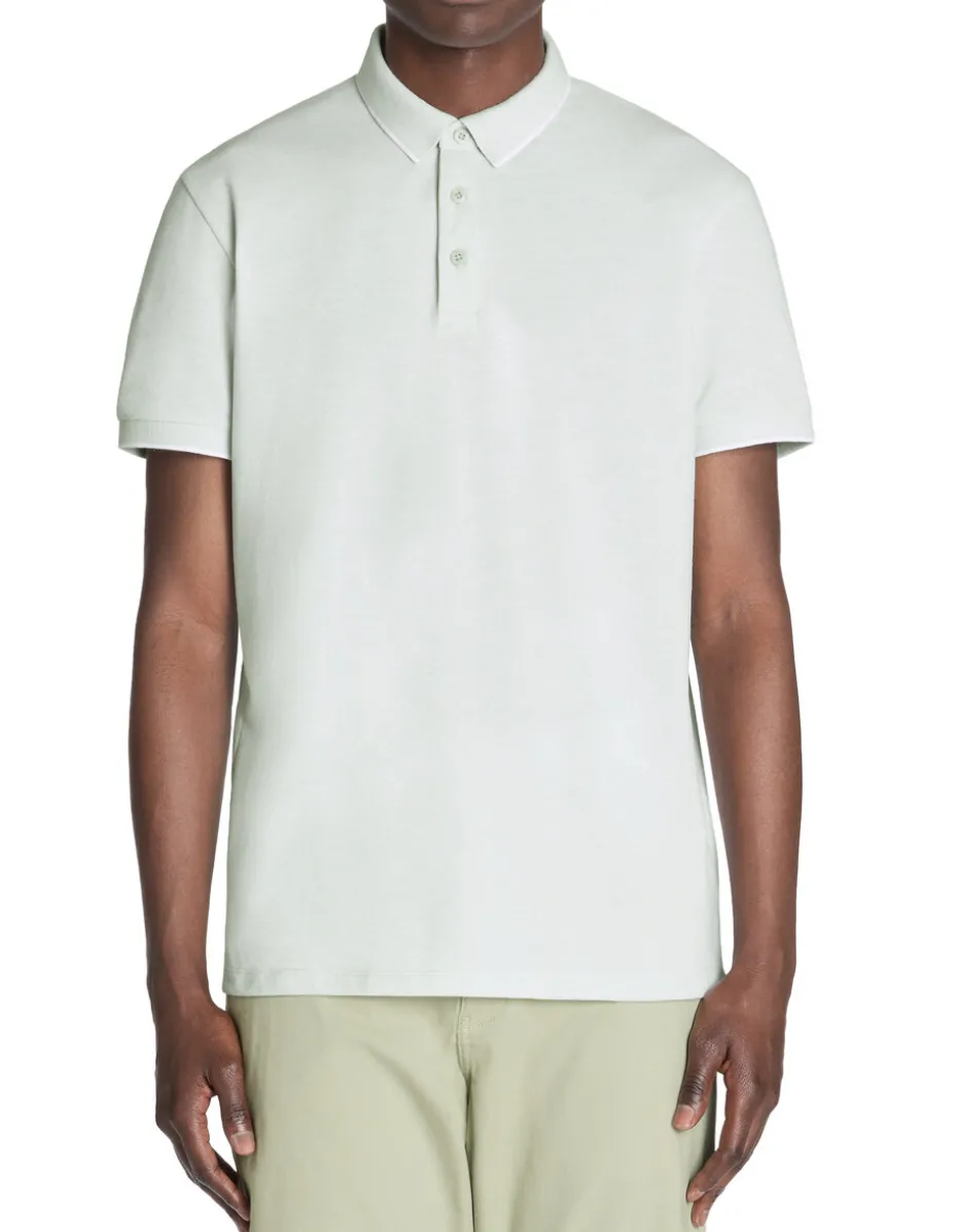 Polo regular katoenmix - groen