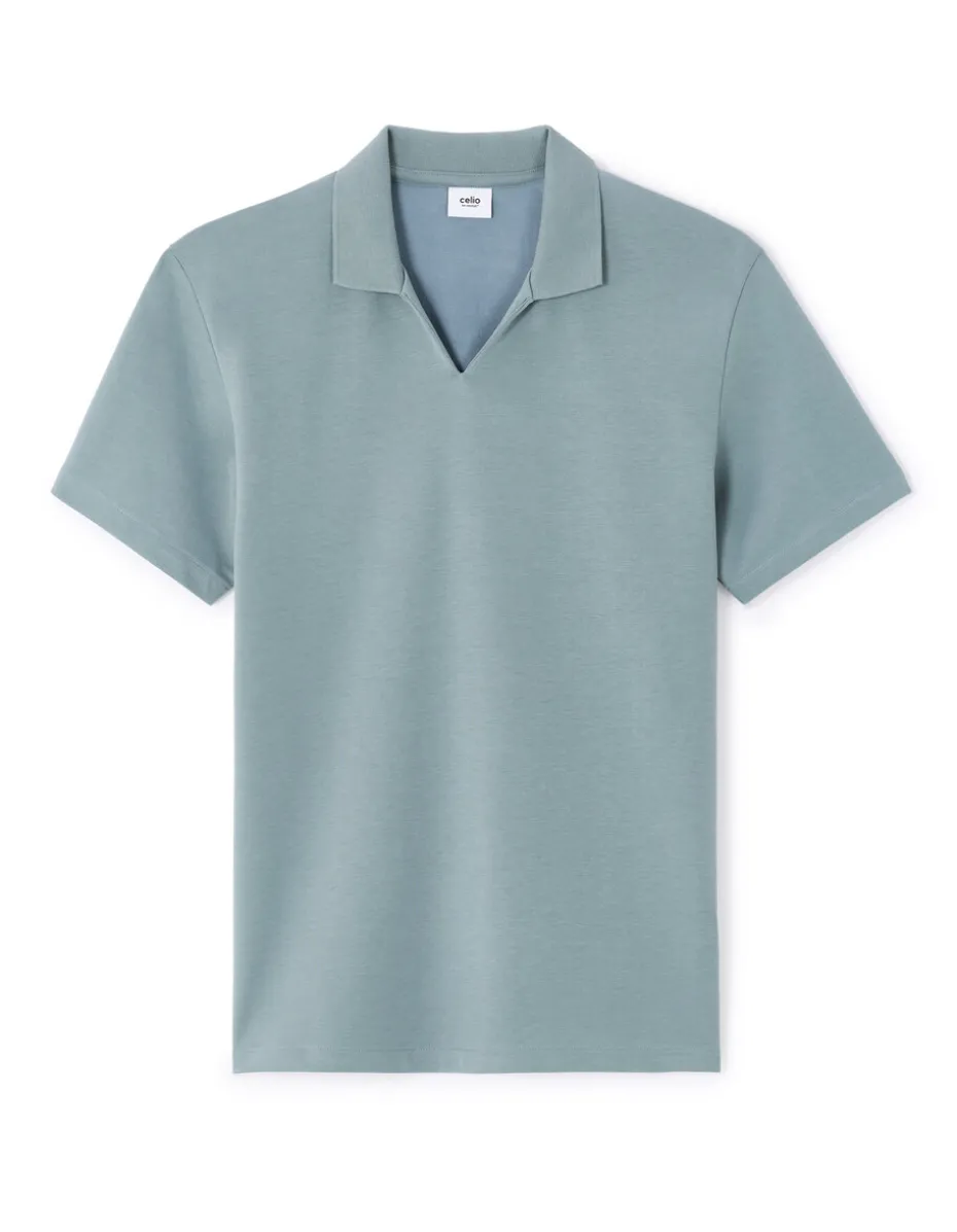 Polo regular katoenmix - groen