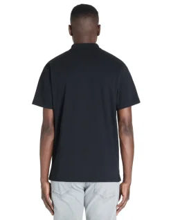 Polo regular katoenmix - marine