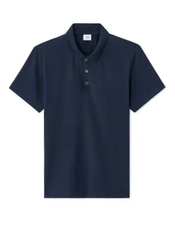 Polo regular technische stof - marineblauw