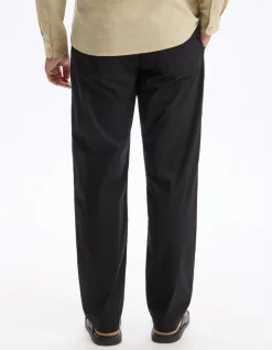 Rechtdoor pantalon 100% katoen - zwart