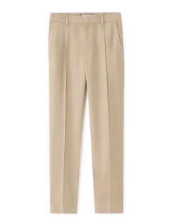 Rechte chinobroek TENCEL™ Lyocell - lichtbeige