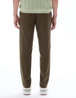 Rechte chinobroek TENCEL™ Lyocell - kaki