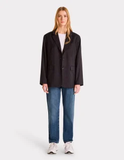 Rechte jeans met normale taille - blauw