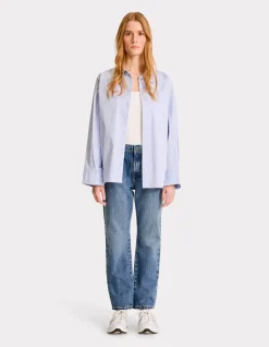 Rechte jeans met normale taille - donkerblauw
