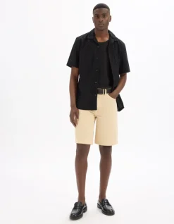 Regular fit bloes Broderie anglaise 100% katoen - zwart