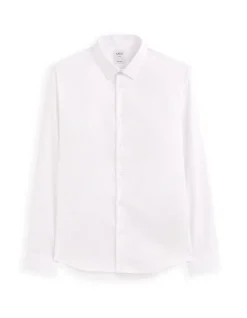 Regular fit overhemd in royal oxford - wit