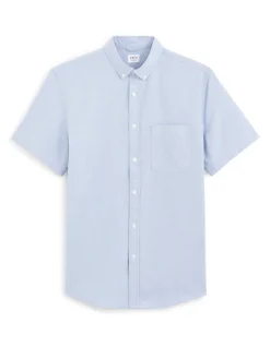 Regular fit Oxford overhemd 100% katoen - blauw