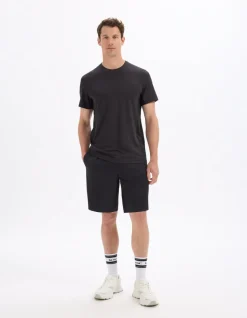 Regular fit T-shirt met ronde hals Activ Wear - zwart