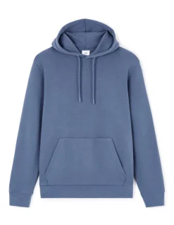 Regular hooded sweatshirt 100% katoen - blauw