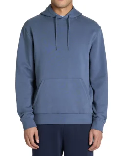 Regular hooded sweatshirt 100% katoen - blauw