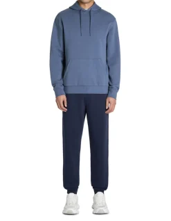 Regular hooded sweatshirt 100% katoen - blauw