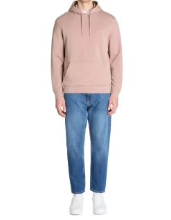 Regular hooded sweatshirt 100% katoen - paars