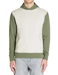 Regular hooded sweatshirt 100% katoen - groen