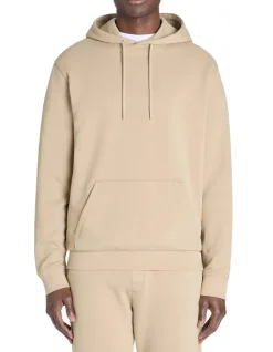 Regular hooded sweatshirt 100% katoen - beige