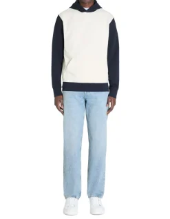 Regular hoodie met capuchon 100% katoen - marineblauw
