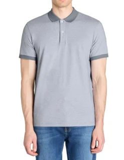 Regular poloshirt 100% katoen - blauw