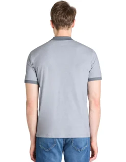 Regular poloshirt 100% katoen - blauw