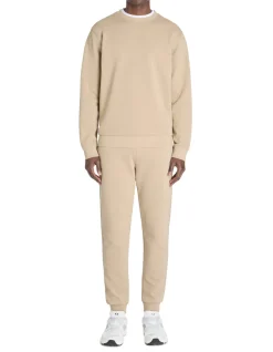 Regular ronde hals sweatshirt 100% katoen - beige