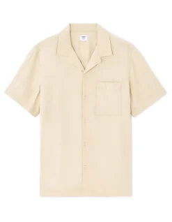 Regular shirt 100% viscose - ecru