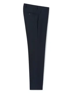 Regular stretch pantalon - marineblauw