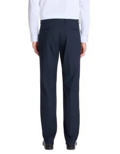 Regular stretch pantalon - marineblauw